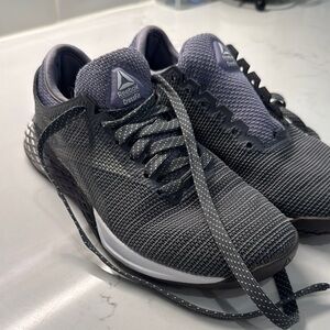 Reebok CrossFit Nano Charcoal and purple Trainers